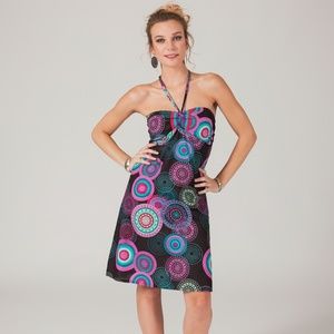 Strapless Bright Mandala Print Dress  SZ S/M